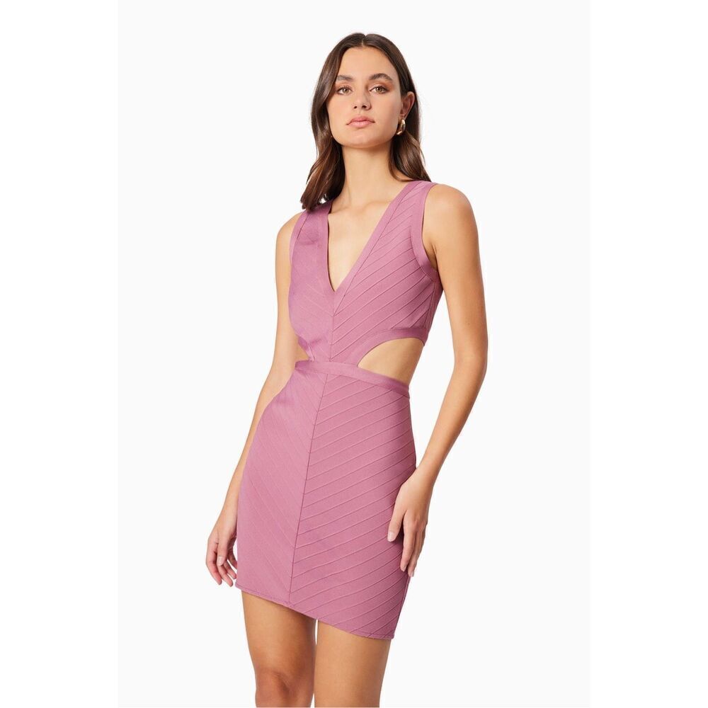 Elliatt Mauve Pink Cutout Sheath Dress
